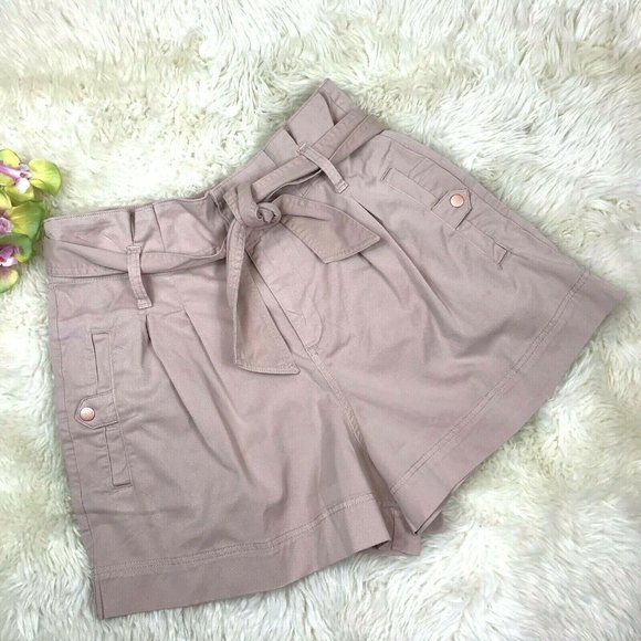 NWT Topshop Utility Stretch Twill Tie Belt Shorts - Picture 12 of 12